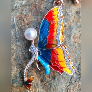 Butterfly Keychain with Door Opener